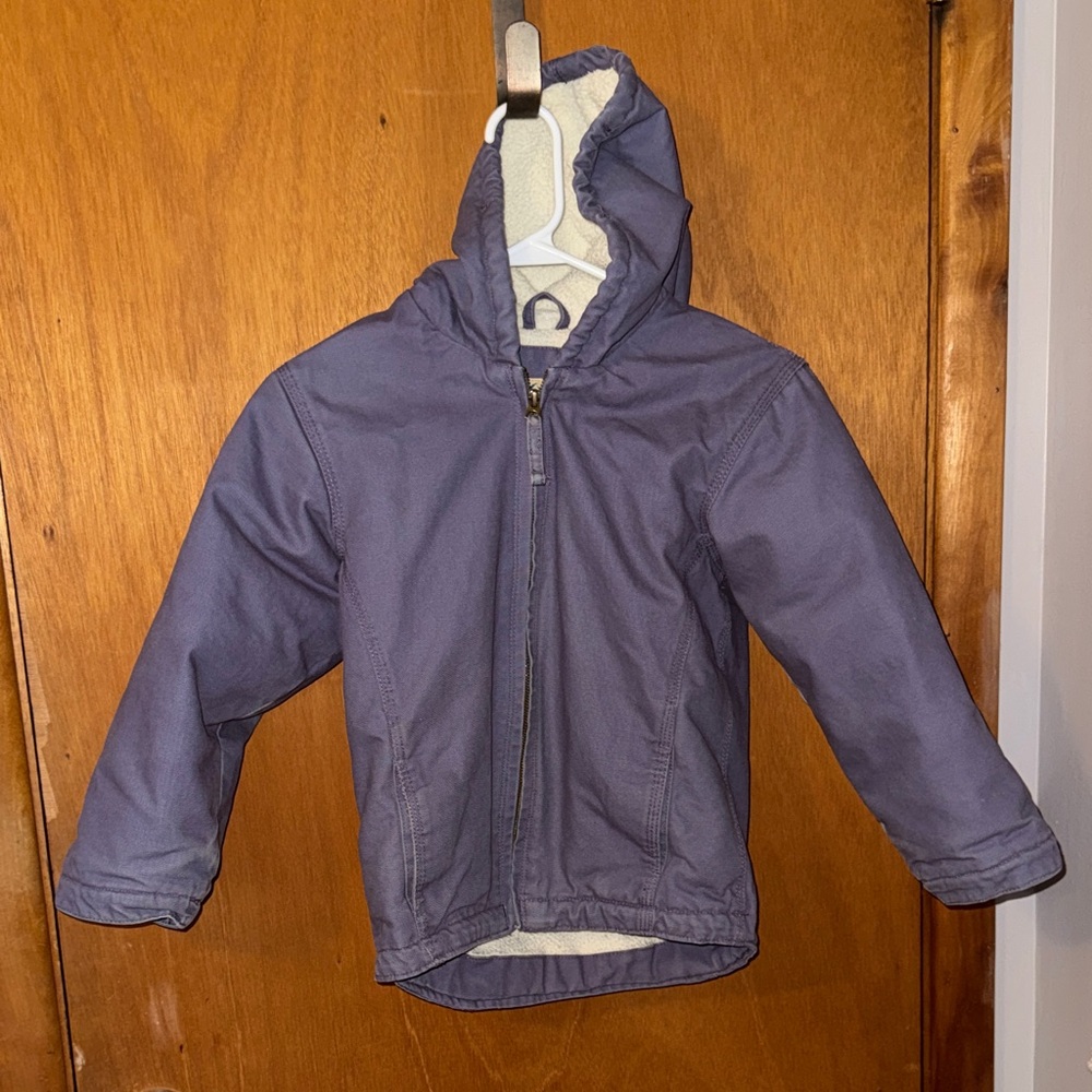 Blue Mountain Purple Sherpa-lined Coat